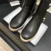Chanel 26AW Square‑Toe CC Logo Chunky Heel Ankle Boots #A68660
