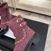 Chanel 26AW Square‑Toe Chain Chunky Heel Combat Boots #A68659