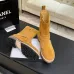 Chanel 26AW Suede Square‑Toe Buckle Ankle Boots #A68662