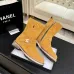 Chanel 26AW Suede Square‑Toe Buckle Ankle Boots #A68662