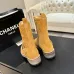 Chanel 26AW Suede Square‑Toe Buckle Ankle Boots #A68662