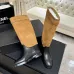 Chanel 26B CC Buckle Knee‑High Rider Boots 2.5cm Heel #A68650