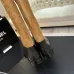 Chanel 26B CC Buckle Knee‑High Rider Boots 2.5cm Heel #A68650