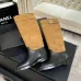 Chanel 26B CC Buckle Knee‑High Rider Boots 2.5cm Heel #A68650