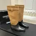 Chanel 26B CC Buckle Knee‑High Rider Boots 2.5cm Heel #A68650