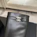 Chanel 26B CC Buckle Knee‑High Rider Boots 2.5cm Heel #A68651