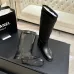 Chanel 26B CC Buckle Knee‑High Rider Boots 2.5cm Heel #A68651