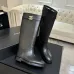 Chanel 26B CC Buckle Knee‑High Rider Boots 2.5cm Heel #A68651