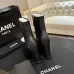 Chanel Black Leather Ankle Boots with Glossy Toe Cap & Gold CC Logo, Square Heel Women's Shoes #A69910