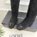Chanel Black Quilted Suede Knee Boots with Glossy Patent Trim & CC Logo Accents #A69869
