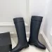 Chanel CC Metal Buckle Flat Knee‑High Rider Boots #A68644