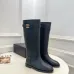 Chanel CC Metal Buckle Flat Knee‑High Rider Boots #A68644