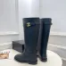 Chanel CC Metal Buckle Flat Knee‑High Rider Boots #A68644