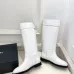 Chanel CC Metal Buckle Flat Knee‑High Rider Boots #A68645