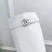 Chanel CC Metal Buckle Flat Knee‑High Rider Boots #A68645