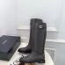 Chanel CC Metal Buckle Flat Knee‑High Rider Boots #A68646