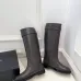 Chanel CC Metal Buckle Flat Knee‑High Rider Boots #A68646