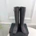 Chanel CC Metal Buckle Flat Knee‑High Rider Boots #A68646