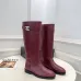 Chanel CC Metal Buckle Flat Knee‑High Rider Boots #A68647