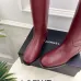 Chanel CC Metal Buckle Flat Knee‑High Rider Boots #A68647