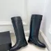 Chanel CC Metal Buckle Flat Knee‑High Rider Boots #A68648