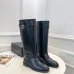 Chanel CC Metal Buckle Flat Knee‑High Rider Boots #A68648
