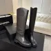 Chanel Classic Double‑C Suede Calfskin Knee‑High Riding Boots #A68551
