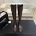 Chanel Classic Double‑C Suede Calfskin Knee‑High Riding Boots #A68552