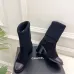 Chanel Double C Colorblock Sock Ankle Boots 7.5cm Heel #A68531