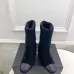 Chanel Double C Colorblock Sock Ankle Boots 7.5cm Heel #A68531