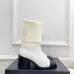 Chanel Double‑C Color Block Sock Ankle Boots 7.5cm Heel #A68532