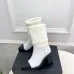 Chanel Double‑C Color Block Sock Ankle Boots 7.5cm Heel #A68532