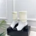 Chanel Double‑C Color Block Sock Ankle Boots 7.5cm Heel #A68532