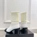 Chanel Double‑C Color Block Sock Ankle Boots 7.5cm Heel #A68532