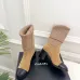 Chanel Double‑C Color Block Sock Ankle Boots 7.5cm Heel #A68533
