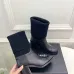 Chanel Double‑C Color Block Sock Ankle Boots 7.5cm Heel #A68534