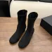 Chanel Stretch Suede Double‑C Side‑Zip Ankle Boots 5cm Heel #A68601