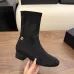 Chanel Stretch Suede Double‑C Side‑Zip Ankle Boots 5cm Heel #A68601