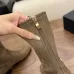 Chanel Stretch Suede Double‑C Side‑Zip Ankle Boots 5cm Heel #A68603