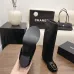 Chanel Women’s Black Leather Knee-High Boots with Gold CC Hardware & Gloss Toe Cap #A69847