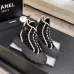 Chanel Women’s High-Top Boots – Black Suede with White Stitching & CC Logo Toe Cap #A69905