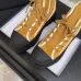 Chanel Women’s High-Top Boots – Suede Yellow with Black Rubber Toe & White Trim #A69906