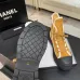 Chanel Women’s High-Top Boots – Suede Yellow with Black Rubber Toe & White Trim #A69906