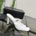 Chanel 2026 Double‑Strap Square‑Toe Heel Slide Sandals #A68680