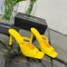 Chanel 2026 Double‑Strap Square‑Toe Heel Slide Sandals #A68682