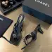 Chanel 2026 Double‑Strap Square‑Toe Heel Slide Sandals #A68685