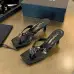 Chanel 2026 Double‑Strap Square‑Toe Heel Slide Sandals #A68685