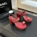 Chanel shoes for Women Chanel sandals Black/White/Red/Brown #B49447