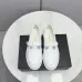 Women Chanel Flat loafers calfskin wine red/Black/White #B55712