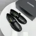 Women Chanel Flat loafers calfskin wine red/Black/White #B55712